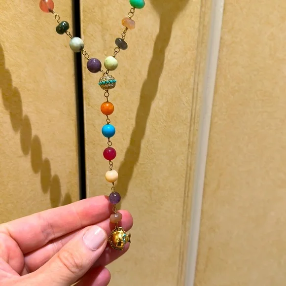 Sydney Evan Bread necklace with turquoise charms - Picture 1 of 4